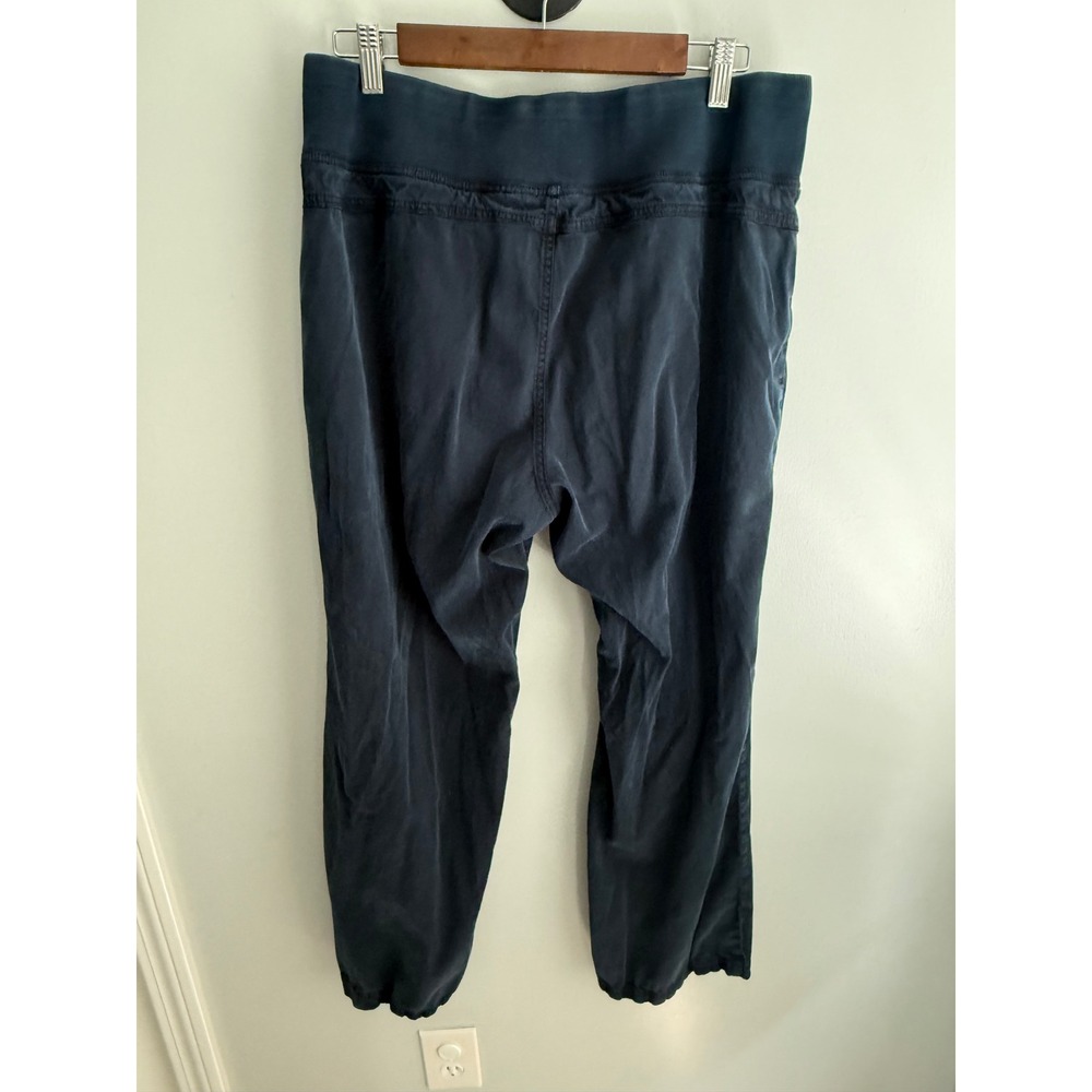 Orvis Womens Navy Blue Joggers Elastic Waist Utility Pants Size L
